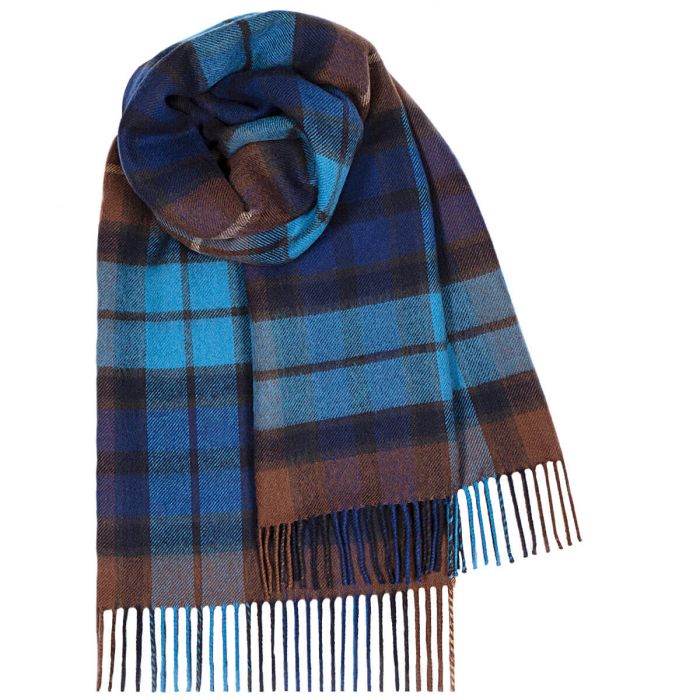 Buchanan Blue Tartan Lambswool Stole