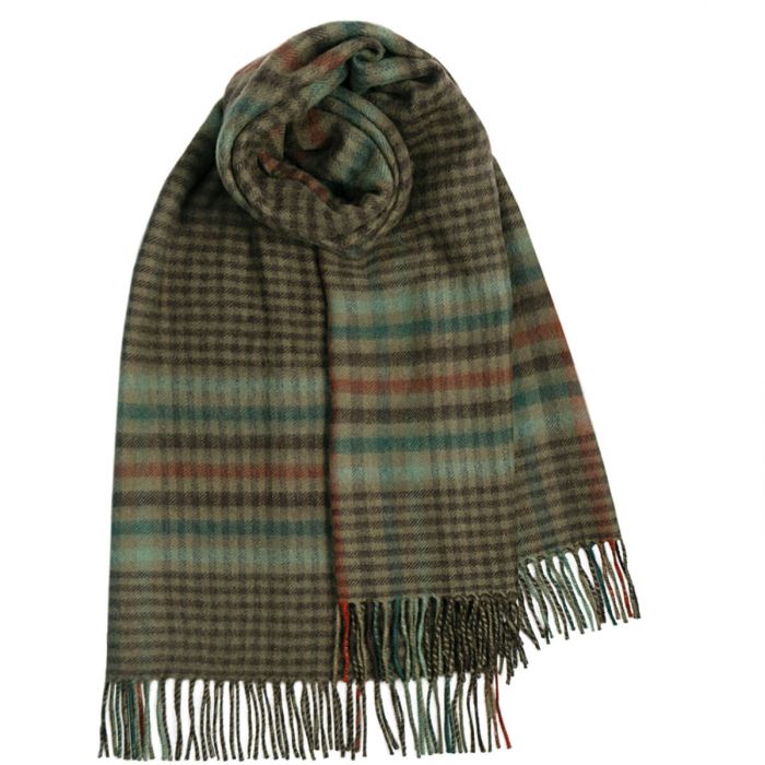 Forth Weathered Glen Check Lambswool Stole