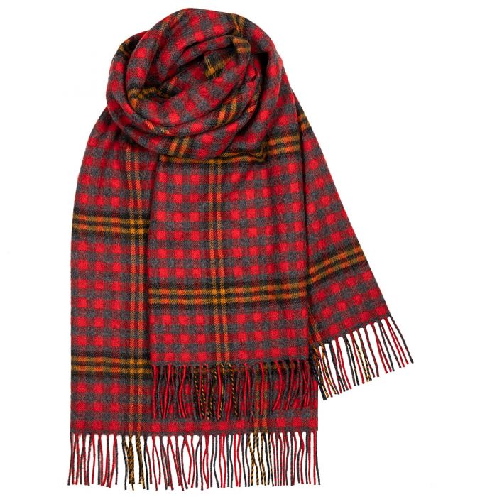 Red Red Rose Tartan Lambswool Stole