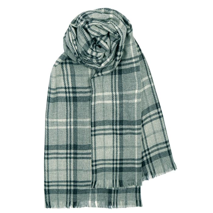 Brock Highland Granite Luxury Fine Wool Scarf