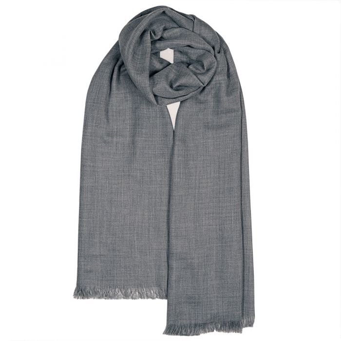 Aubrey Grey Melange Luxury Cashmere Stole