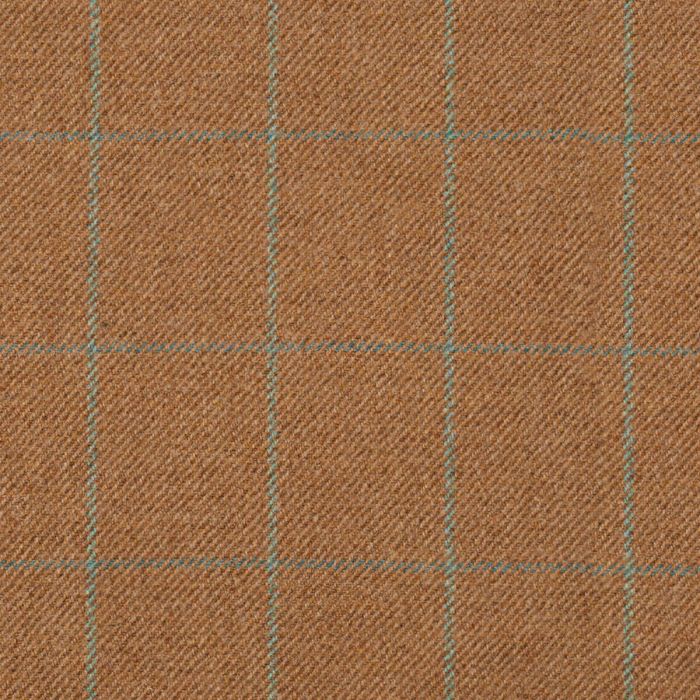 Spice Finch Windowpane Medium Weight Waverley Tweed Fabric Sample