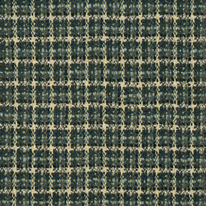 Green Check Lambswool Fabric 