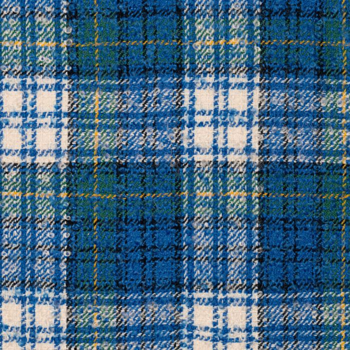 Gordon Dress Royal Wool Mohair Loop Tweed Fabric Sample