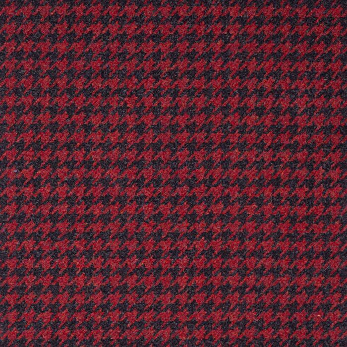 Bracken Graphite Houndstooth Heavyweight Wool Tartan Fabric Sample
