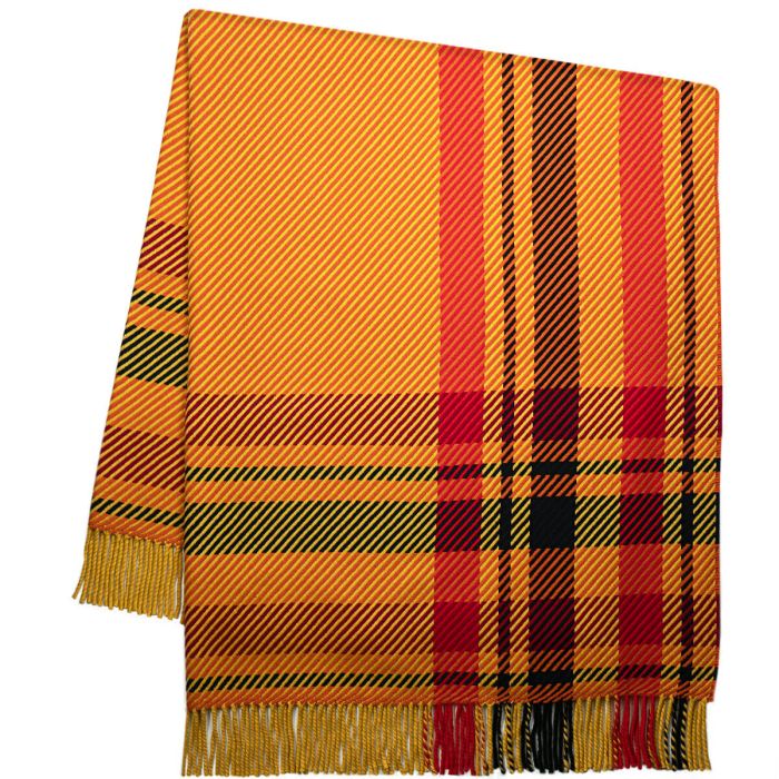 Darcy Rust Coast Tartan Luxury Wool Throw