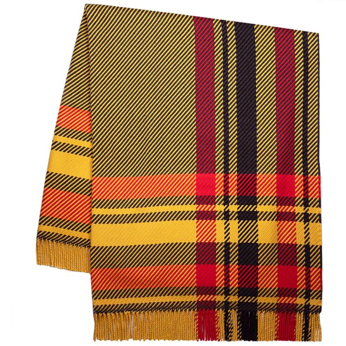 Darcy Slate Coast Tartan Luxury Wool Throw