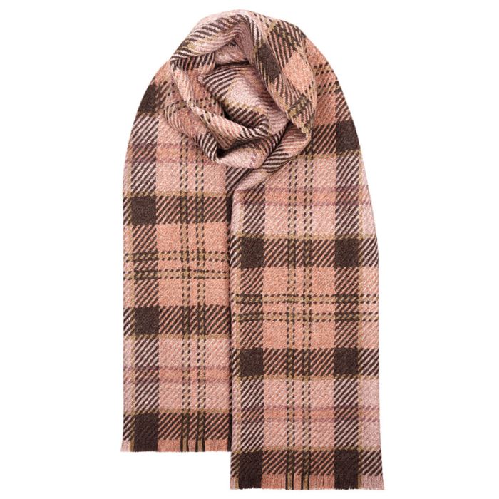 Fearne British Wool Lochaber Blush Scarf
