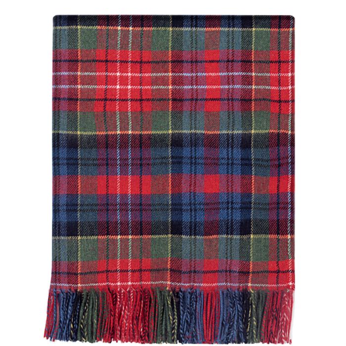 Innes Caledonia Modern Tartan Luxury Cashmere Blanket