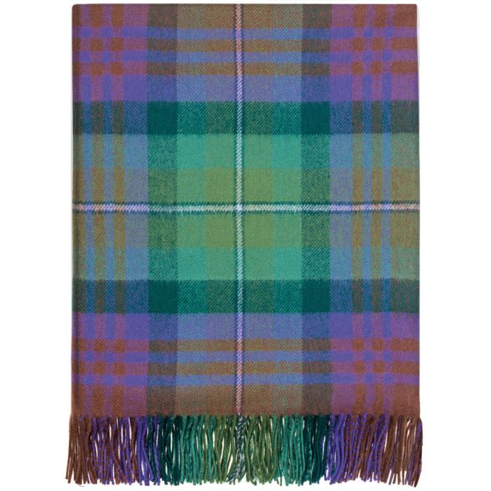 Border Isle of Skye Tartan Lambswool Blanket