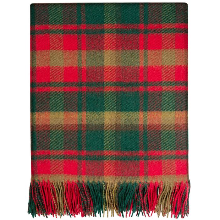 Maple Leaf Canadian Tartan Lambswool Blanket
