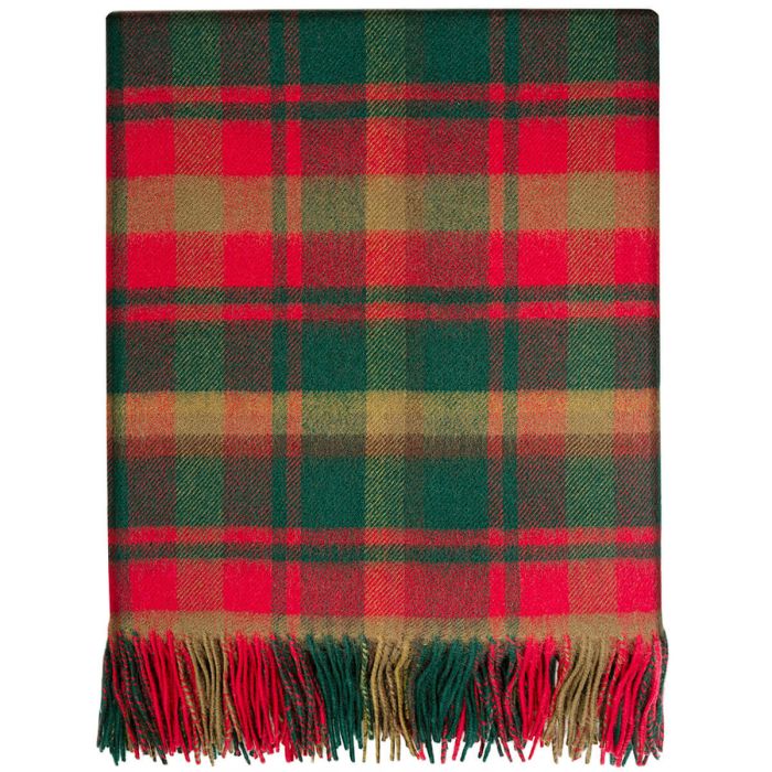 Maple Leaf Candian Tartan Lambswool Blanket