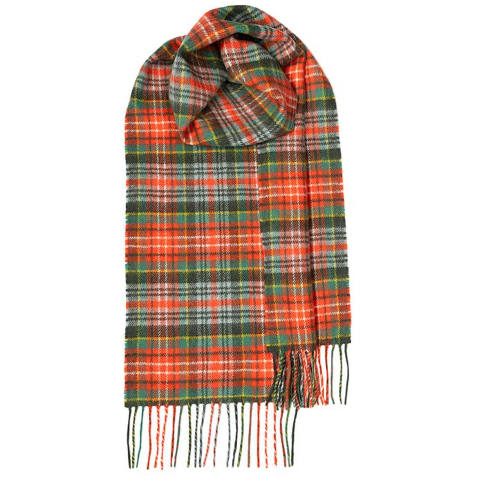 Bowhill Caledonia Ancient Tartan Lambswool Scarf