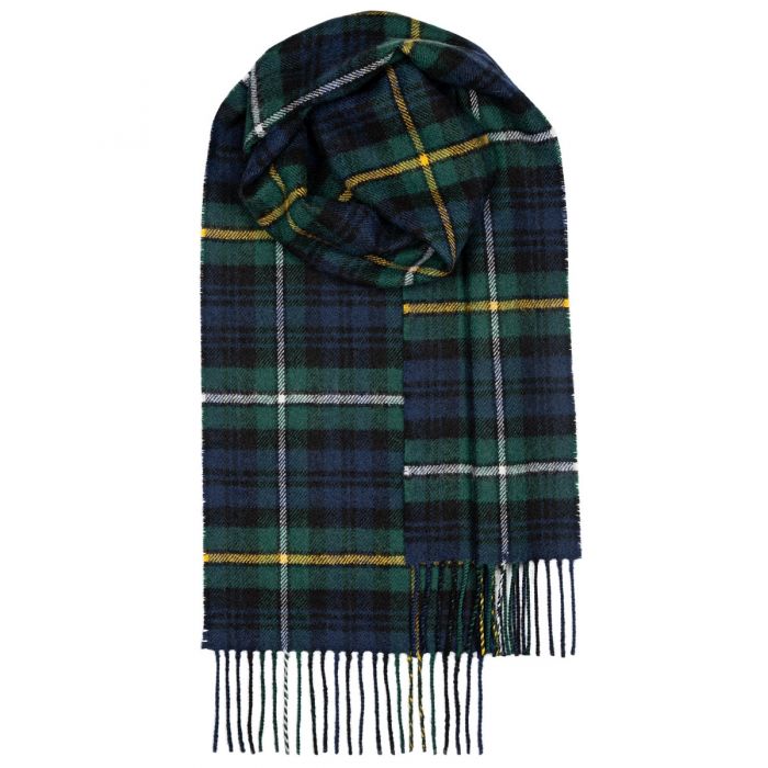 Bowhill Campbell of Argyll Modern Tartan Lambswool Scarf