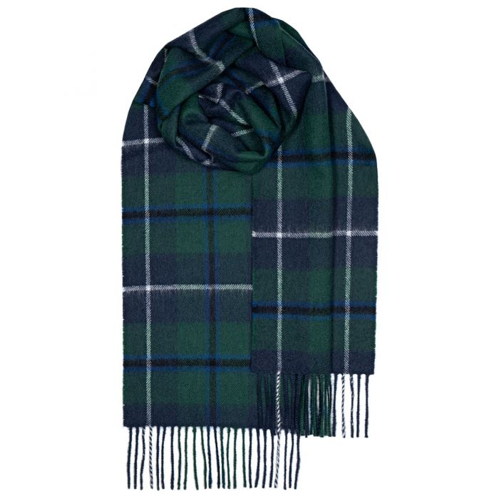 Bowhill Douglas Modern Tartan Lambswool Scarf