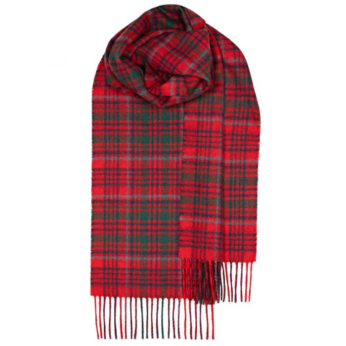 Bowhill Grant Modern Tartan Lambswool Scarf