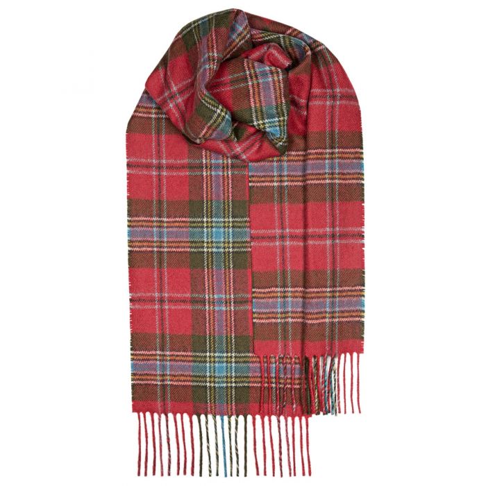 Bowhill MacLean of Duart Weathered Tartan Lambswool Scarf