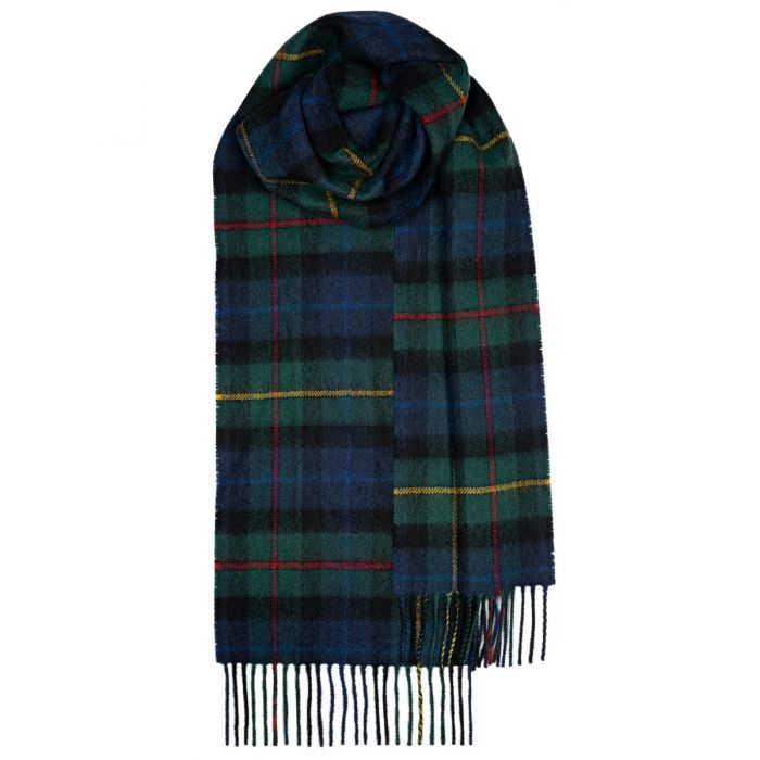 Bowhill Smith Modern Tartan Lambswool Scarf