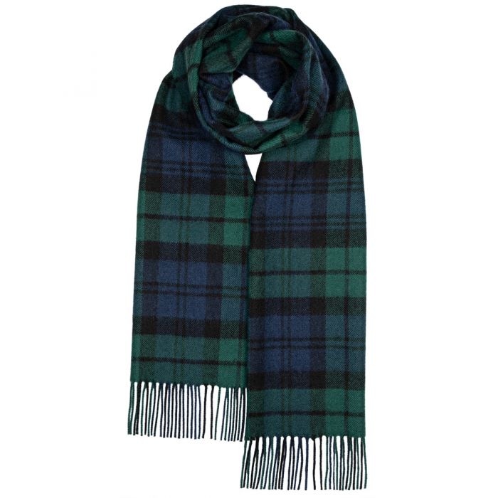 Darwin Black Watch Modern Luxury Oversized Lambswool Scarf