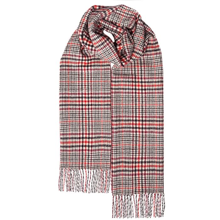 Darwin Boleside Tartan Oversized Lambswool Scarf