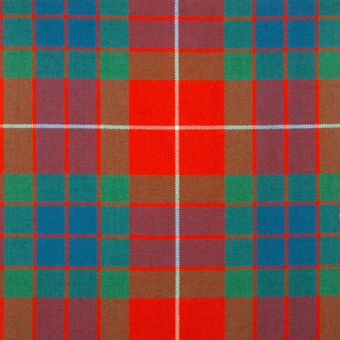 Fraser Red Ancient Medium Weight Tartan Fabric