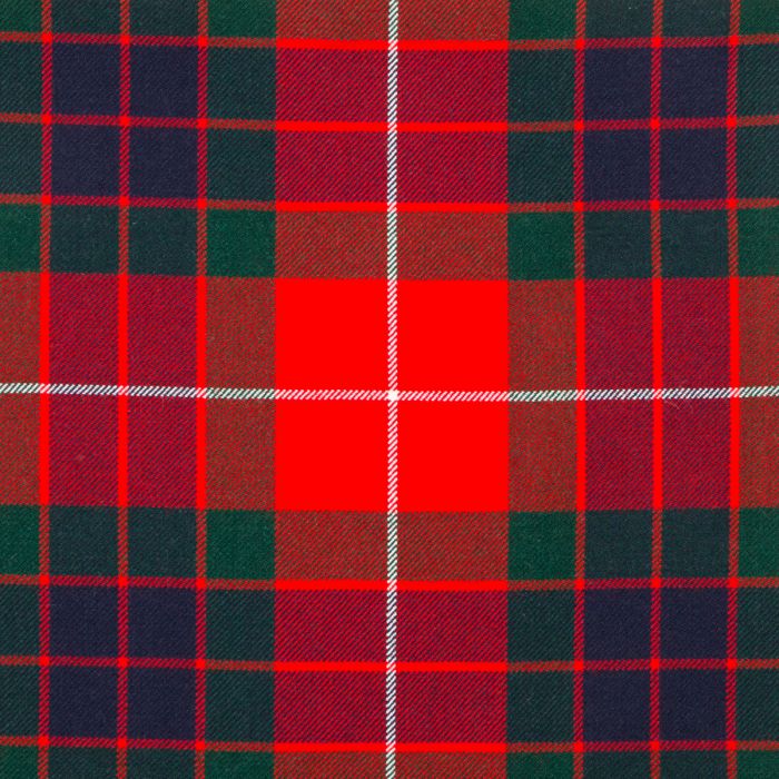 Fraser Red Modern Medium Weight Tartan Fabric