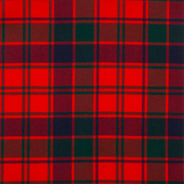 Robertson Red Modern Medium Weight Tartan Fabric | Lochcarron of Scotland