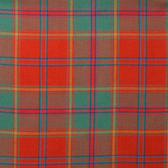 All Ireland Red Irish Lightweight Tartan Fabric