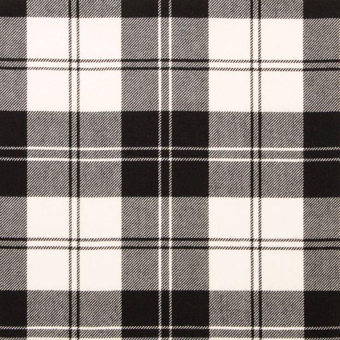 Erskine Black & White Lightweight Tartan Fabric