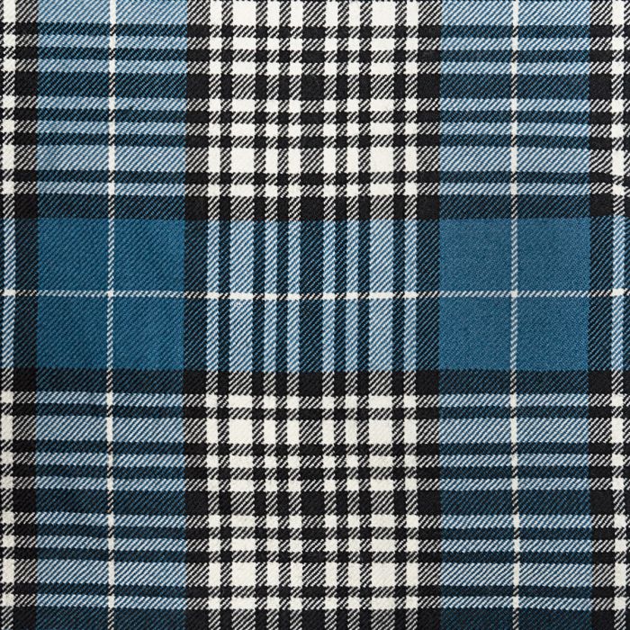 Napier Blue Ancient Lightweight Tartan Fabric