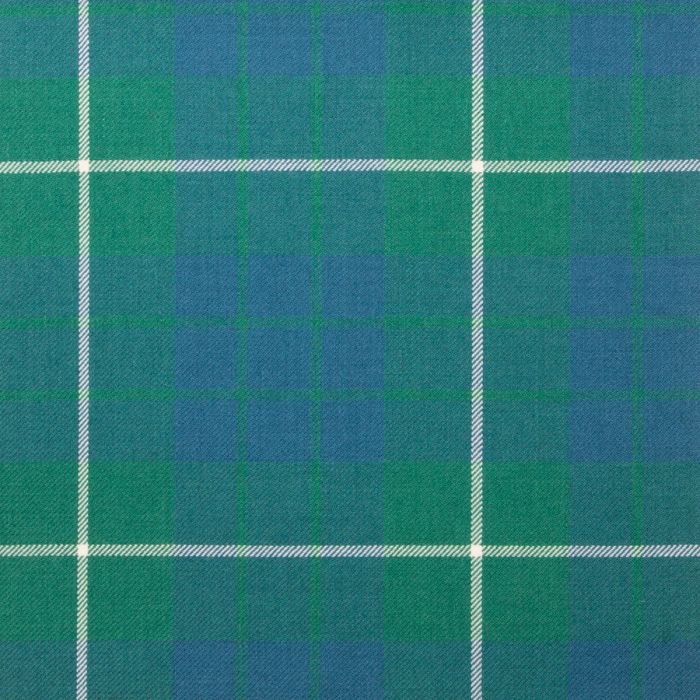 Hamilton Green Ancient Lightweight Tartan Fabric