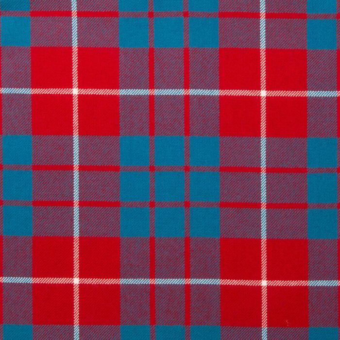 Hamilton Red Modern Lightweight Tartan Fabric
