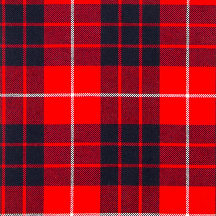 Hamilton Red Modern Heavyweight Tartan Fabric