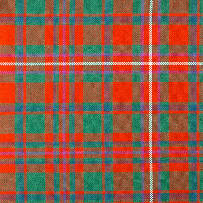 MacKinnon Red Ancient Heavyweight Tartan Fabric