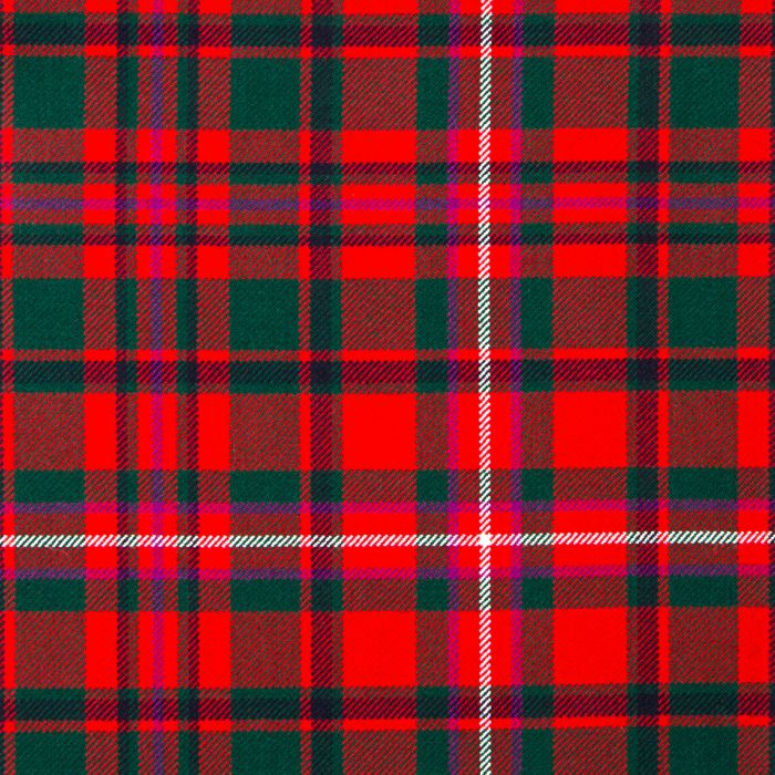 MacKinnon Red Modern Heavyweight Tartan Fabric