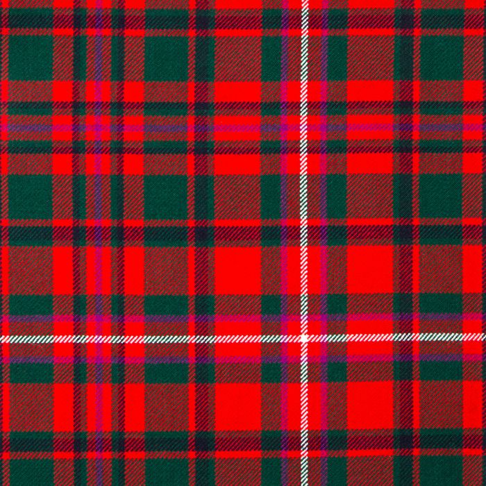 MacKinnon Red Modern Heavyweight Tartan Fabric