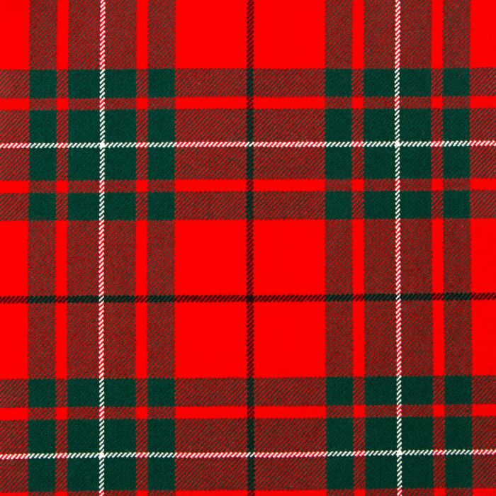 MacAuley Red Modern Heavyweight Tartan Fabric