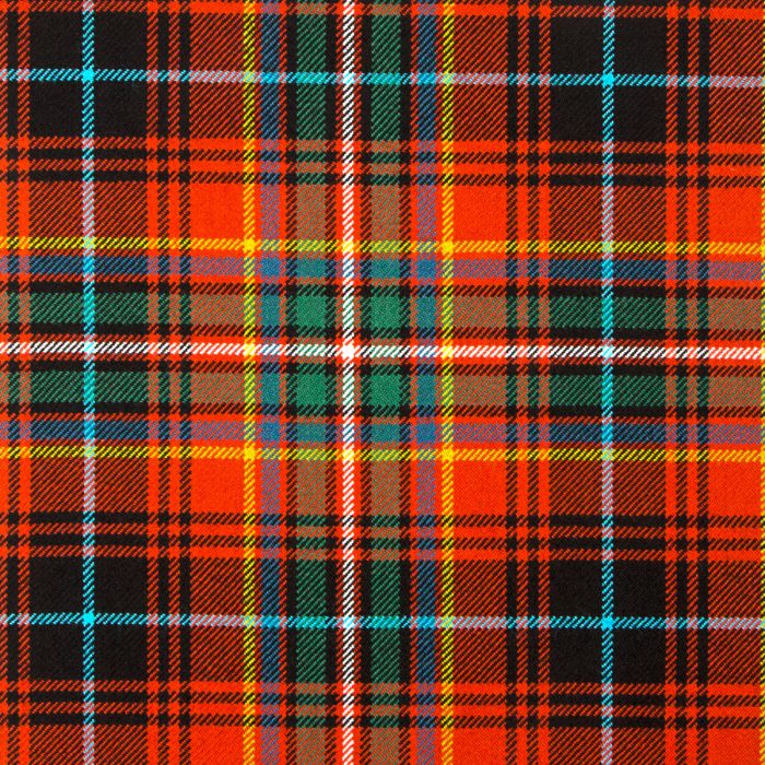 MacInnes Red Ancient Heavyweight Tartan Fabric