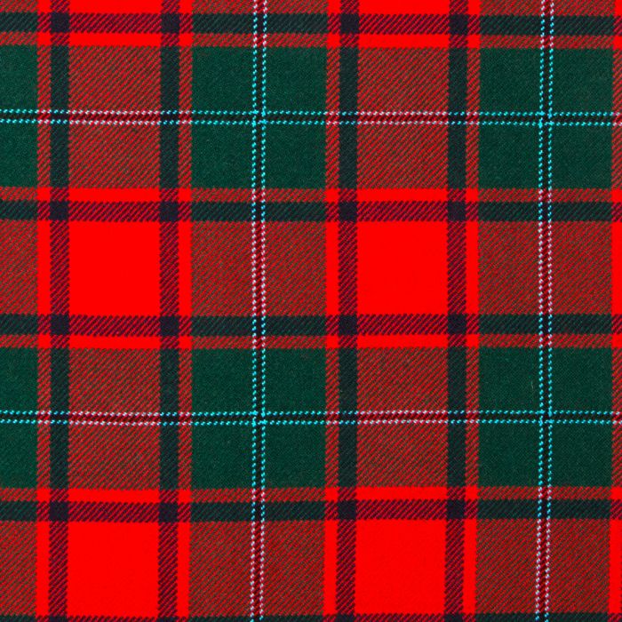 MacPhail Red Modern Heavyweight Tartan Fabric