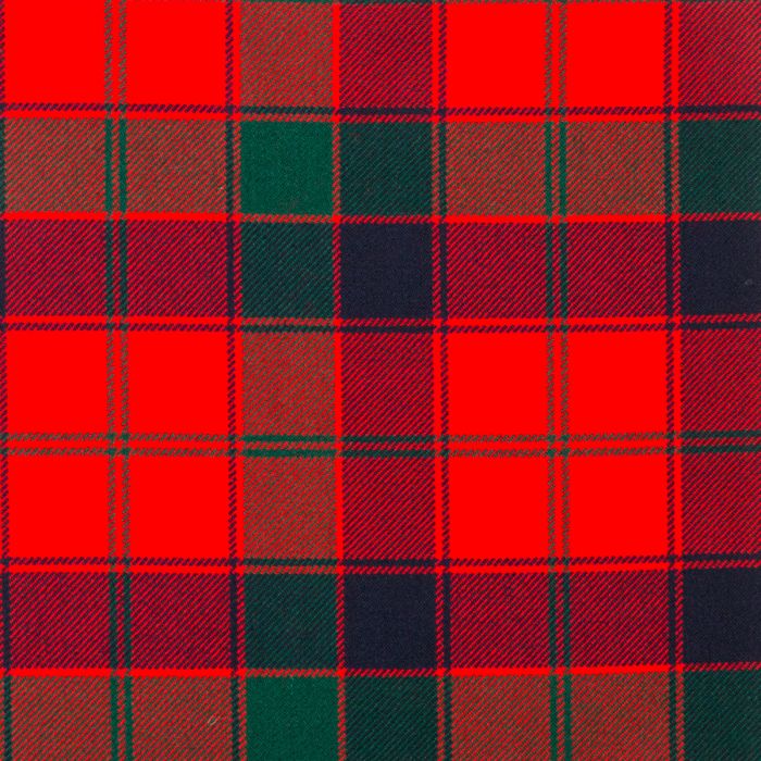 Robertson Red Modern Heavyweight Tartan Fabric