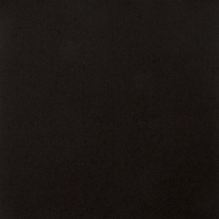 Black Modern Plain Coloured Heavyweight Tartan Fabric - Single Width