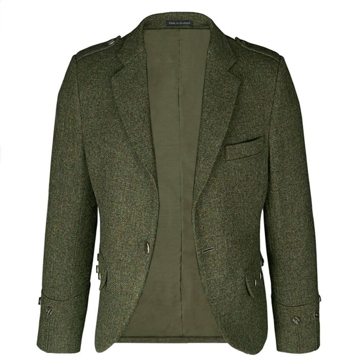 Beaters Green Shetland Tweed Argyll Kilt Jacket