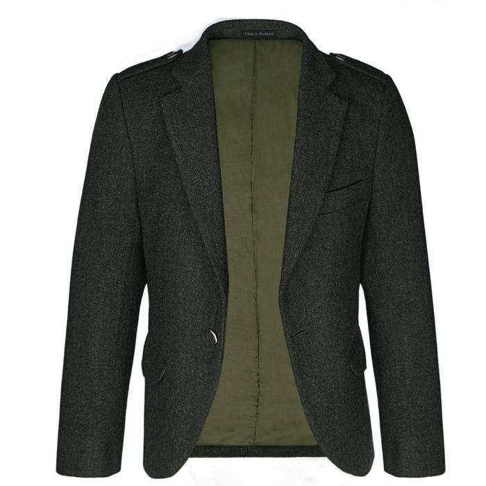 Forrester Green Shetland Tweed Crail Kilt Jacket