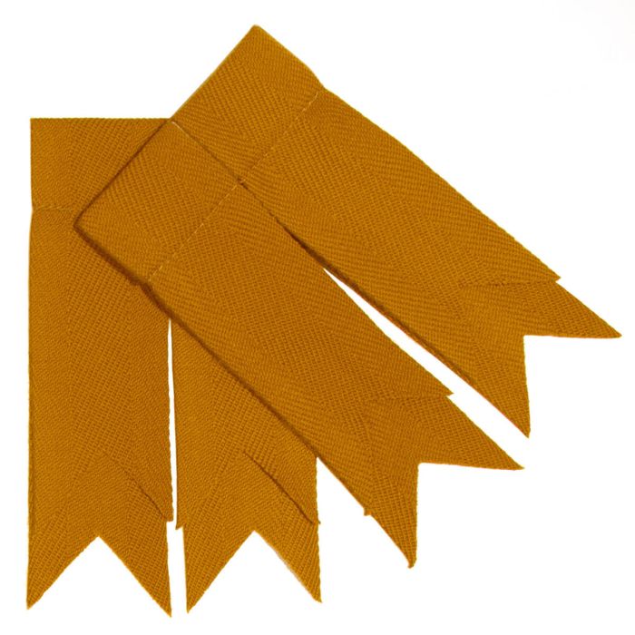 Gold Plain Coloured Garter Flashes
