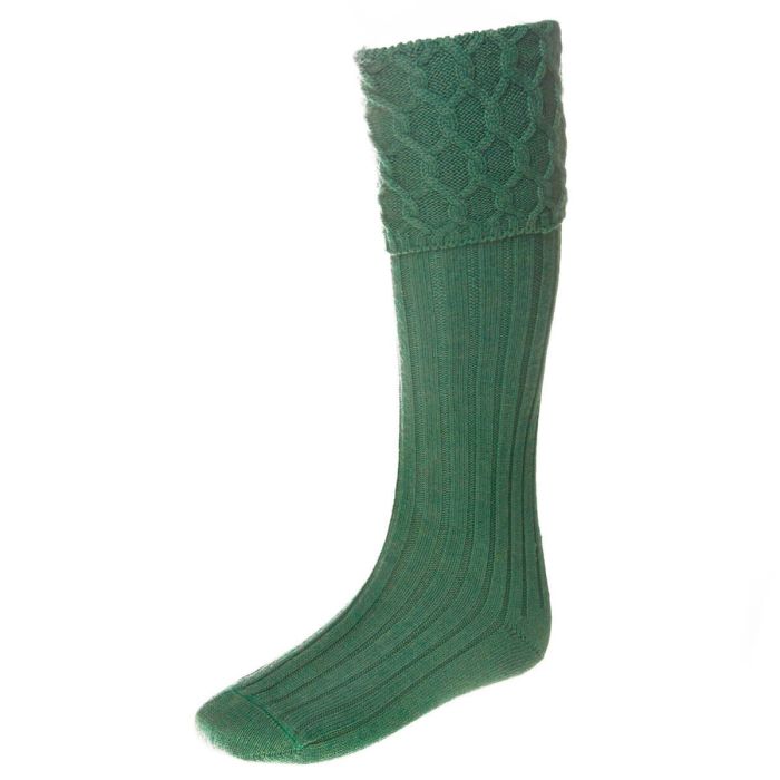 Lewis Luxury Kilt Hose Ancient Green