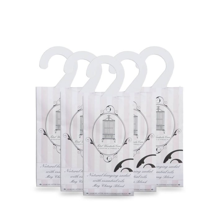 May Chang Blend Essential Oils Anti Moth Natural Hanging Sachets - Pack of 5