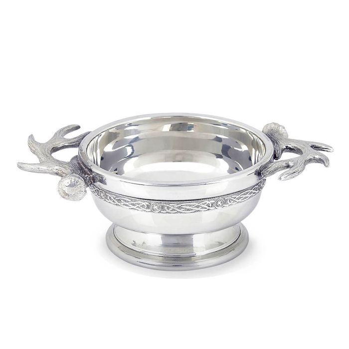 Quaich with Stag Antler Design 