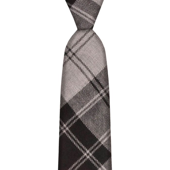 Douglas Grey Modern Tartan Tie