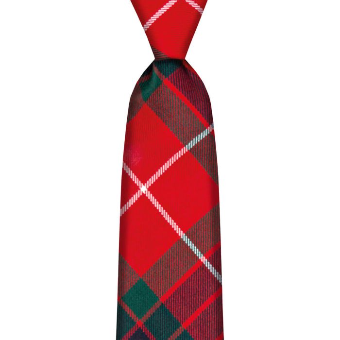 Fraser Red Modern Tartan Tie