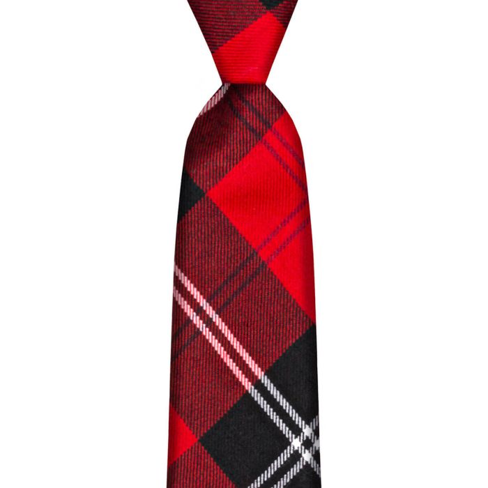 Ramsay Red Modern Tartan Tie